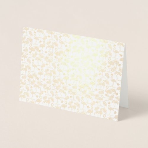 Swan Bird Repeated Pattern Foil Card