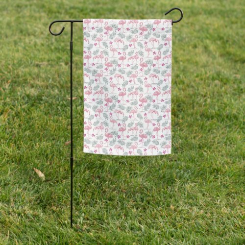 Swan Bird Repeated Pattern Garden Flag