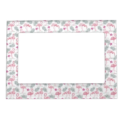 Swan Bird Repeated Pattern Magnetic Frame