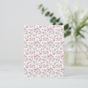 Swan Bird Repeated Pattern Note Card