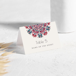 Swan Birds Lotus Floral Mandala Place Cards