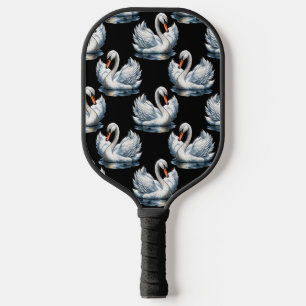 Swan Birds Pattern Design Pickleball Paddle