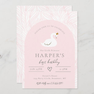 Swan Birthday Invitation Swan Invitations