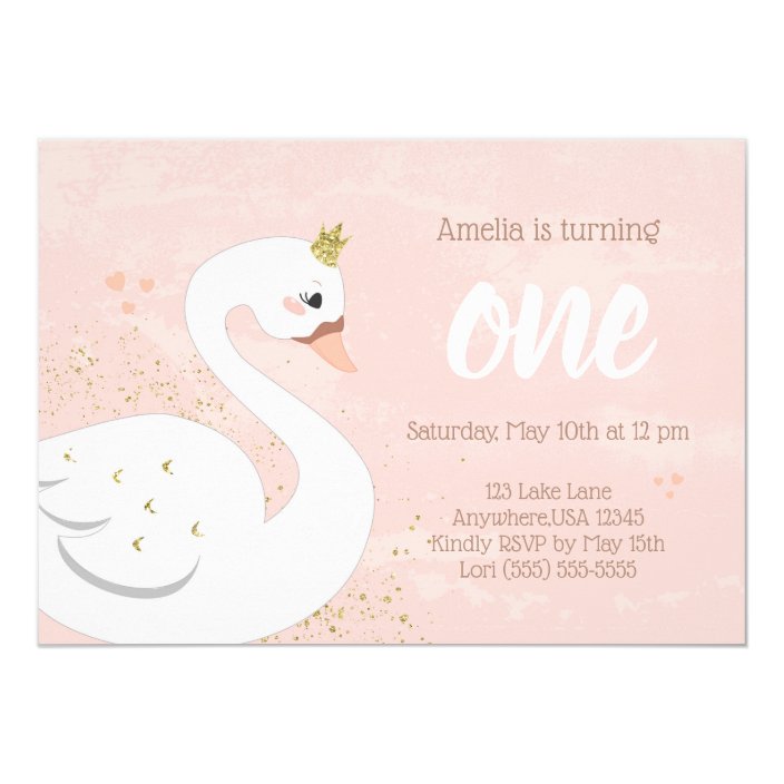 swan invitations