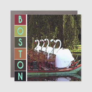 Swan Boat Ride Car Magnet
