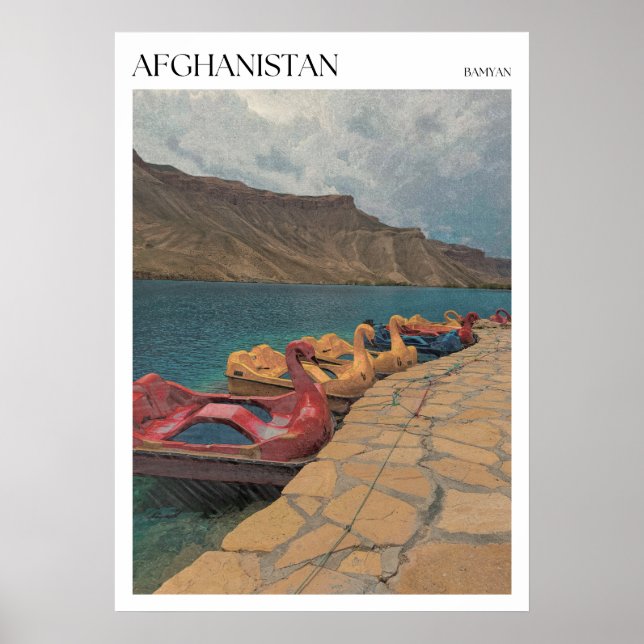 Swan Boats Band e Amir Blue Lake Afghanistan Poster (Front)