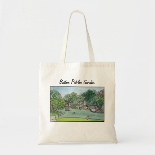 Swan Boats Boston Public Garden Tote Bag