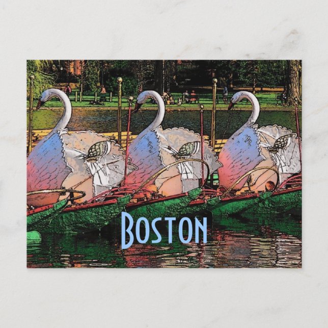 Swan Boats Postcard (Front)