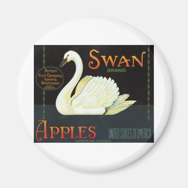 Swan Brand Apples Magnet (Front)