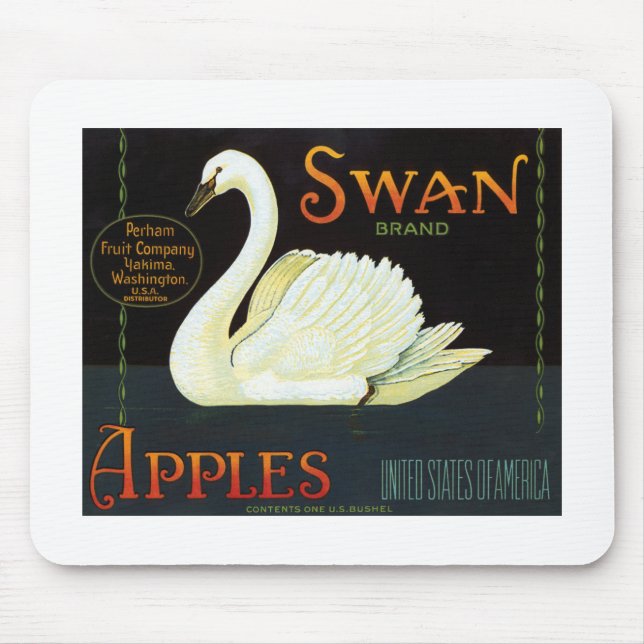 Swan Brand Apples Mouse Pad (Front)