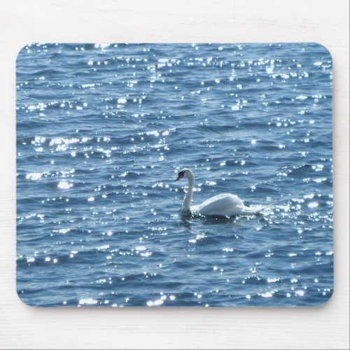 Swan Cardiff Bay Cardiff Wales Mouse Pad