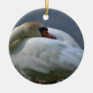 Swan Ceramic Ornament