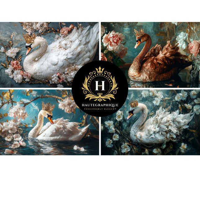 Swan Collage Decoupage Tissue Paper (Creator Uploaded)