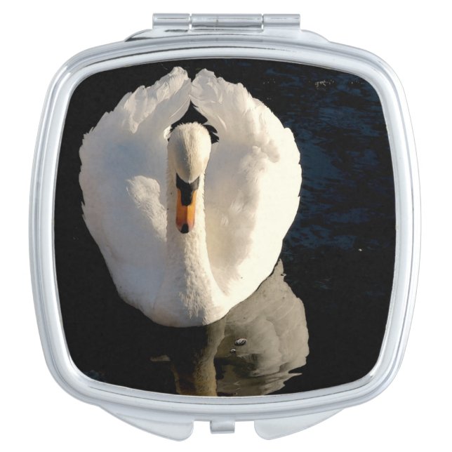 Swan Compact Mirror (Front)