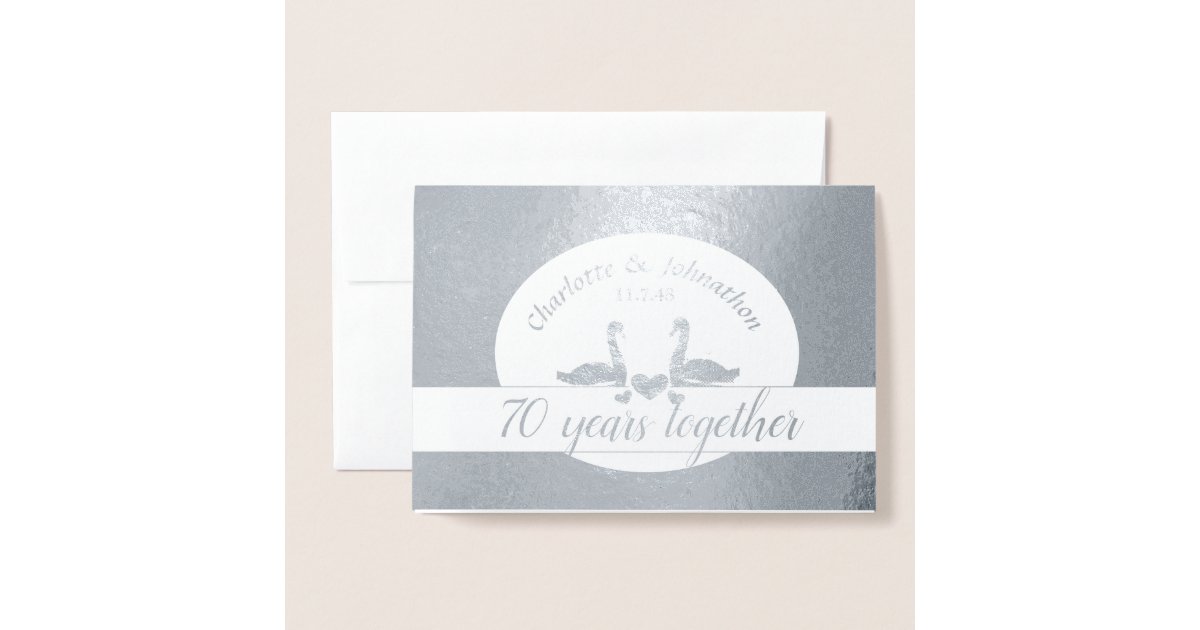 platinum anniversary card