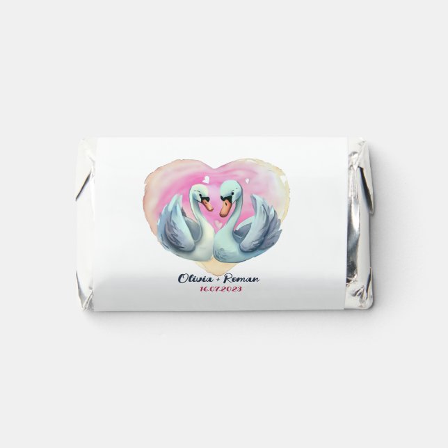 Swan Couple Hershey's Miniatures (Front)