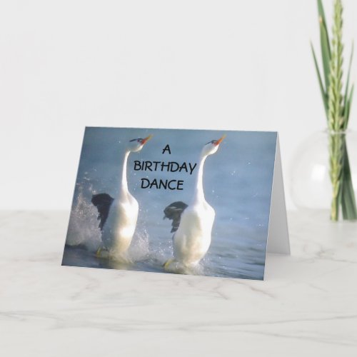 SWAN DANCE FOR VERY SPECIAL FRIEND CARD