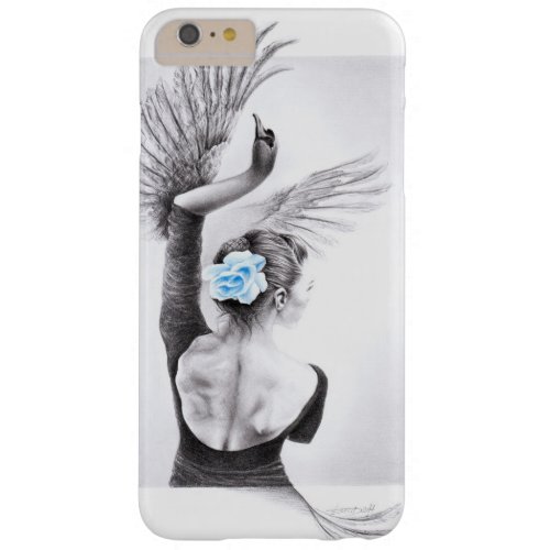 Swan dancing woman ballet Surreal drawing art Barely There iPhone 6 Plus Case