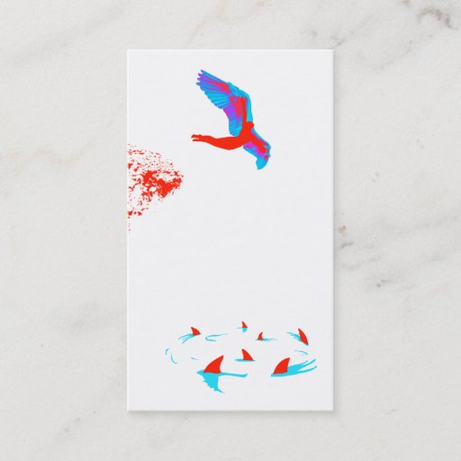 Customizable swan dive business card template