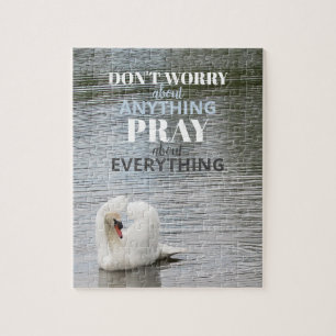 Swan Don't Worry Pray Jigsaw Puzzle