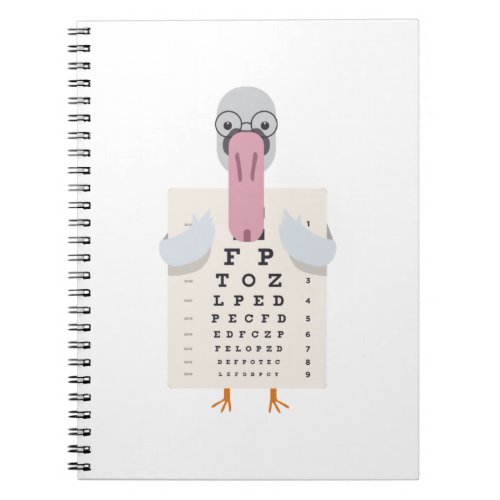 Swan eye chart notebook