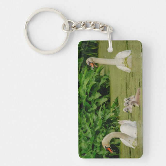 Swan Family Keychain (Front)