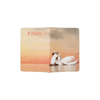 Swan family passport holder