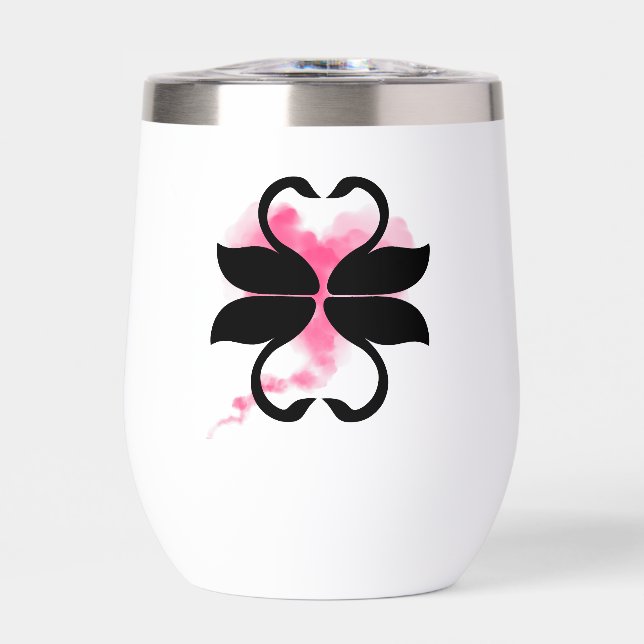 Swan Flask  Thermal Wine Tumbler (Front)