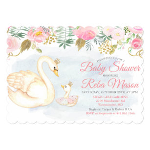 baby shower swan theme