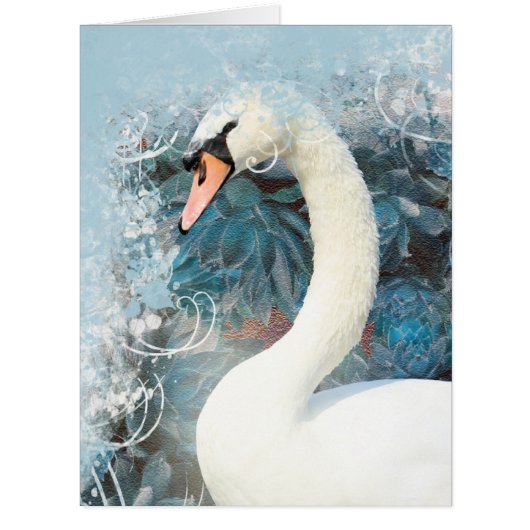 Swan floral swirl (Front)