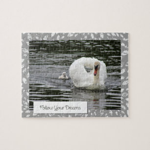 Swan Follow Your Dreams Jigsaw Puzzle