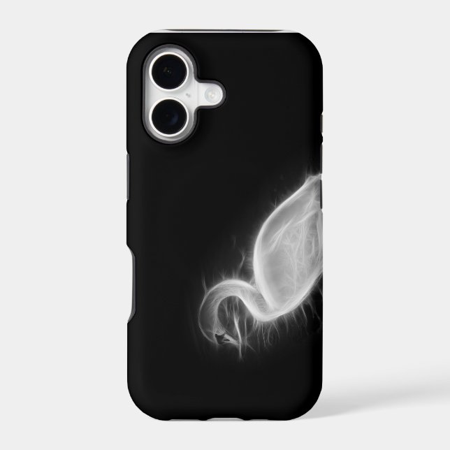 Swan Fractal Iphone Case (Back)