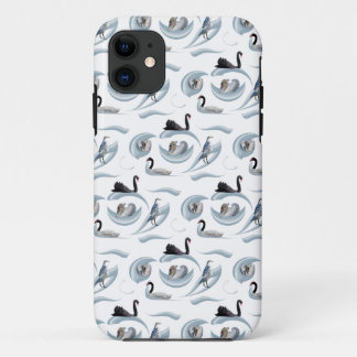 Swan Frenzy iPhone 11 Case (choose colour)