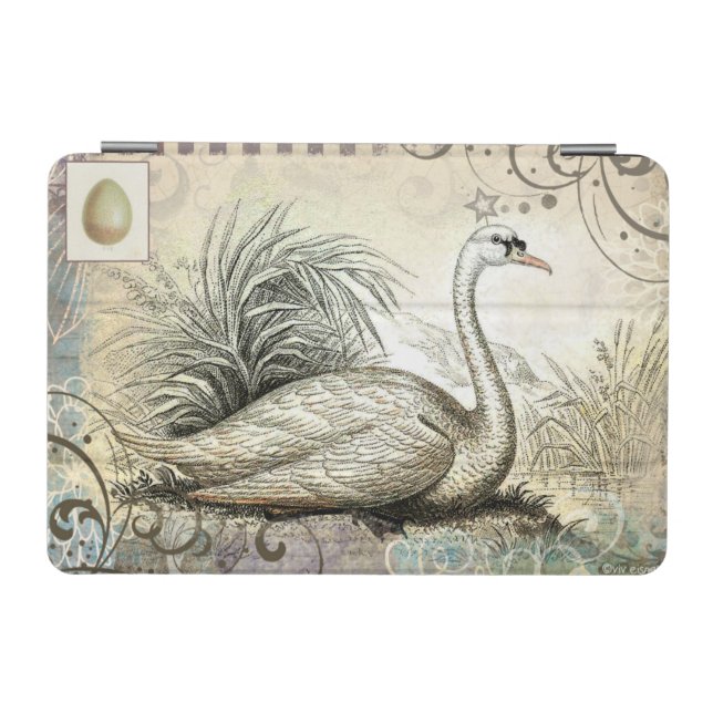Swan Graphic iPad Mini Cover (Horizontal)