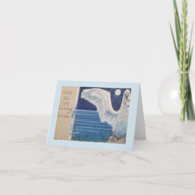 Swan Greeting Card (Front)