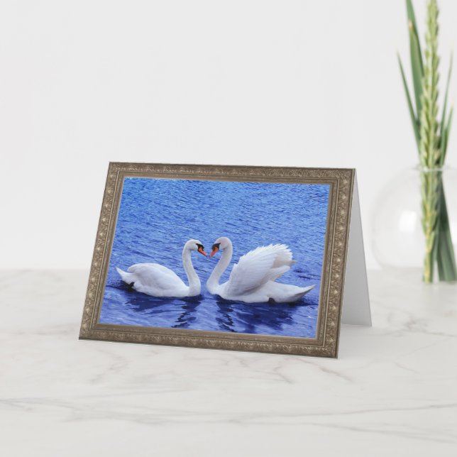 swan heart card (Front)