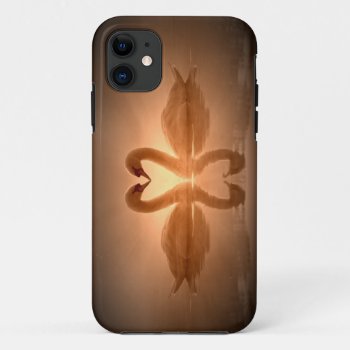 Swan Heart Iphone 11 Case by DanCreations at Zazzle
