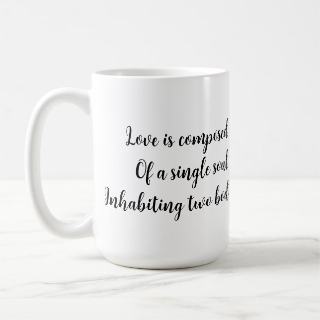 🦢 Swan Hearts Love Is Single Soul Mug 💖 (Left)