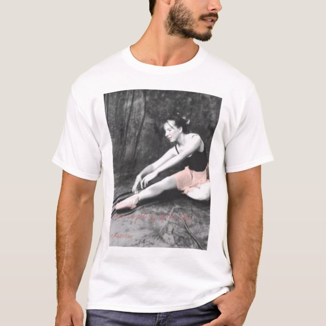 Swan in Pink T-Shirt (Front)