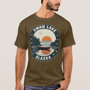 Swan Lake Alaska Sunset TShirt