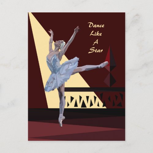 Swan Lake Ballerina custom Postcard