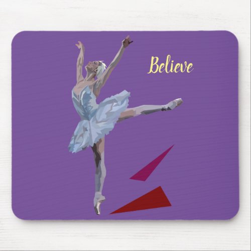 Swan Lake Ballerina personalized Mouse Pad
