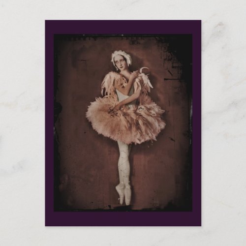 Swan Lake Ballerina Postcard