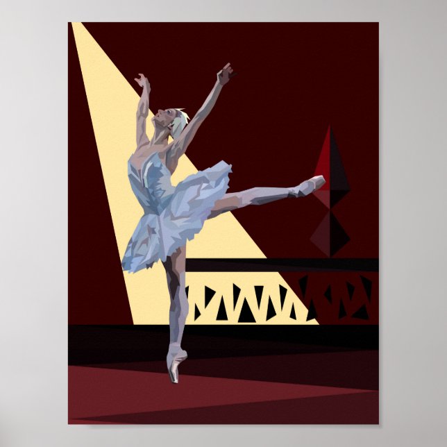'Swan Lake Ballerina' Poster (Front)