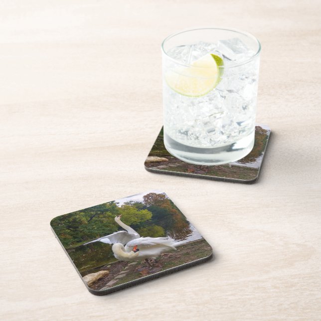 Swan lake beverage coaster (Right Side)