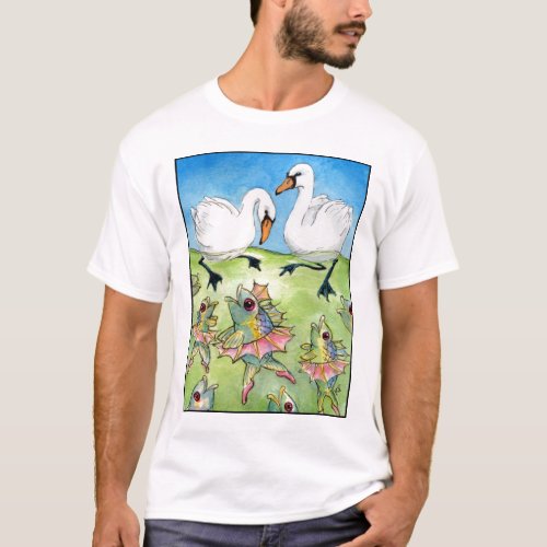 Swan Lake funny ballet tee shirt