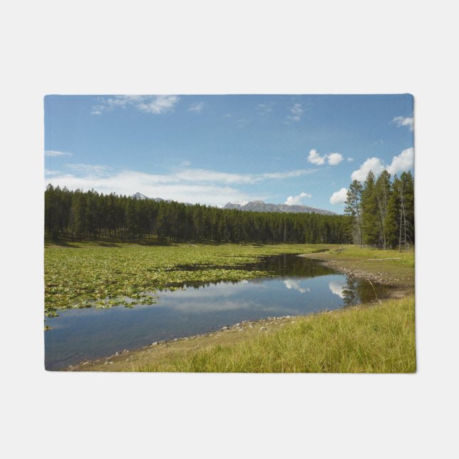 Swan Lake I at Grand Teton National Park Doormat (Front)