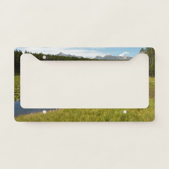 Swan Lake I at Grand Teton National Park License Plate Frame (Front)
