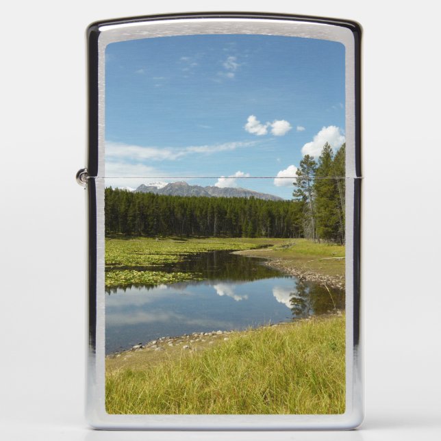 Swan Lake I at Grand Teton National Park Zippo Lighter (Front)