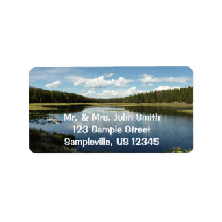 Swan Lake II at Grand Teton National Park Label